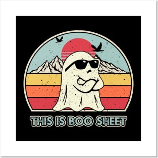 Retro Vintage This Is Boo Sheet Posters and Art